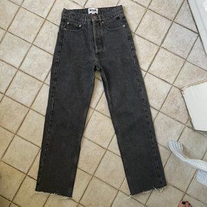 Rouje Marais Jeans, Washed Black, Size 25